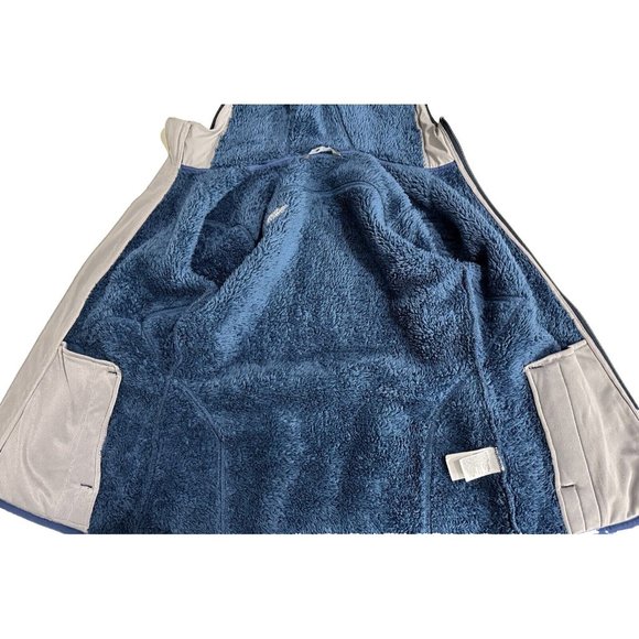 The North Face Womens Size M Zermatt Full Zip in Blue Hooded Wool Blend - Picture 7 of 11